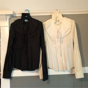 Two Kat Von D Los Angeles White Label Elizabeth Blouses | Preowned Size 6 As is